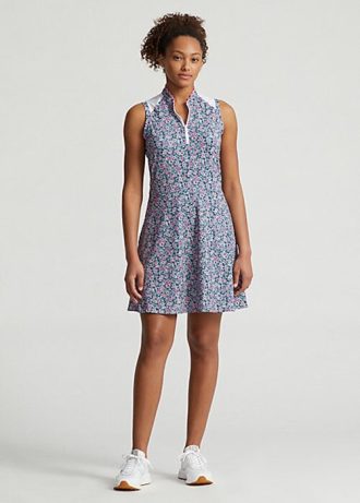 Flower Damen Ralph Lauren Floral Hybrid Mesh & Jersey Kleid