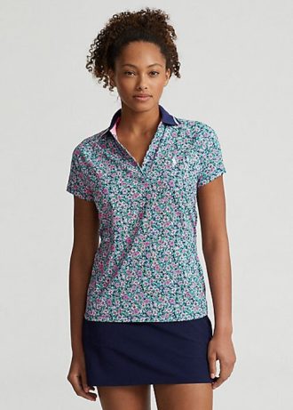 Flower Poloshirts aus Jersey im Tailored Fit von Ralph Lauren für Damen