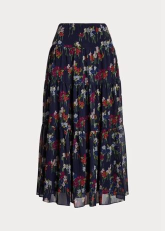 Flower Ralph Lauren Damen Georgette-Röcke mit Blumenmuster