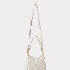 French Navy Dot/Creme Damen Ralph Lauren Polka-Dot Leder Mittelgroße Handtasche French Navy Dot/Creme Damen Ralph Lauren Polka-Dot Leder Mittelgroße Handtasche
