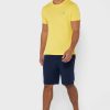 Gelbe Herren Ralph Lauren Brust-Logo Rundhals T-Shirts Gelbe Herren Ralph Lauren Brust-Logo Rundhals T-Shirts