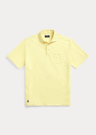 Gelbe Poloshirts aus Baumwolle und Leinen im Classic Fit von Ralph Lauren für Herren
