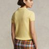 Gelbe Poloshirts aus Kaschmir im Slim Fit von Ralph Lauren für Damen Gelbe Poloshirts aus Kaschmir im Slim Fit von Ralph Lauren für Damen