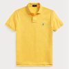 Gelbe Poloshirts aus Mesh im Slim Fit von Ralph Lauren für Herren Gelbe Poloshirts aus Mesh im Slim Fit von Ralph Lauren für Herren
