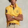 Gelbe Poloshirts aus Mesh mit klassischer Passform von Ralph Lauren für Herren