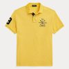 Gelbe Poloshirts aus Mesh mit klassischer Passform von Ralph Lauren für Herren