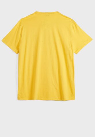 Gelbe Poloshirts mit Rundhalsausschnitt und Logo für Herren von Ralph Lauren