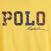 Gelbe Poloshirts mit Rundhalsausschnitt und Logo für Herren von Ralph Lauren Gelbe Poloshirts mit Rundhalsausschnitt und Logo für Herren von Ralph Lauren