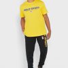 Gelbe Poloshirts mit Rundhalsausschnitt und Logo für Herren von Ralph Lauren