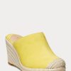 Gelbe Ralph Lauren Pennie Wildleder-Espadrilles für Damen Gelbe Ralph Lauren Pennie Wildleder-Espadrilles für Damen