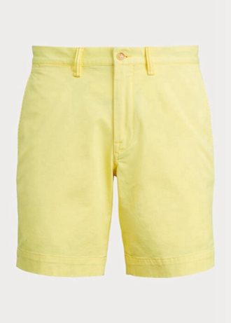 Gelbe Stretch-Chinoshorts mit gerader Passform von Ralph Lauren für Herren