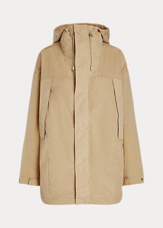 Gelbe wasserabweisende Ripstop-Windjacke von Ralph Lauren für Damen