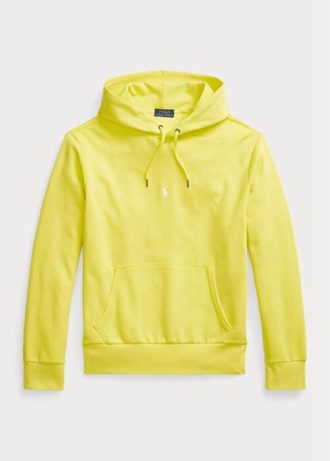 Gelber Ralph Lauren Doppelstrick-Hoodie für Herren