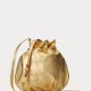 Goldene Ralph Lauren The Pony Handtasche für Damen