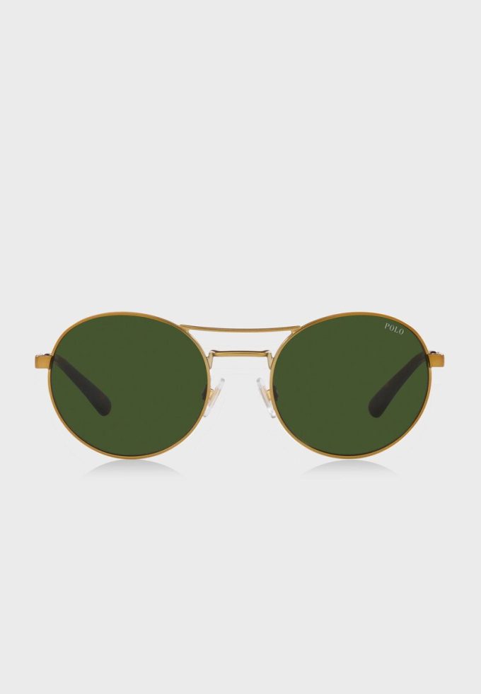 Goldene runde Sonnenbrille 0Ph3142 für Herren von Ralph Lauren