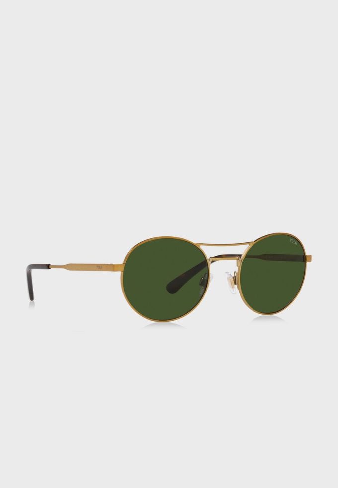 Goldene runde Sonnenbrille 0Ph3142 für Herren von Ralph Lauren