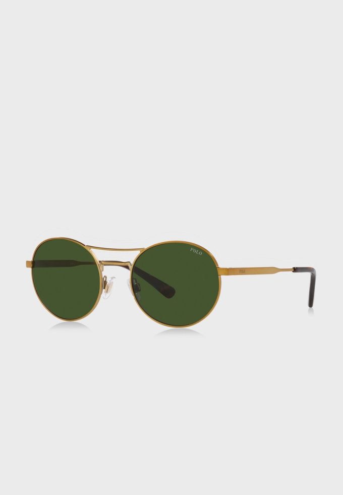 Goldene runde Sonnenbrille 0Ph3142 für Herren von Ralph Lauren