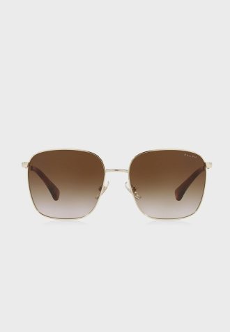 Goldfarbene Ralph Lauren 0Ra4136 Oversized-Sonnenbrille für Damen
