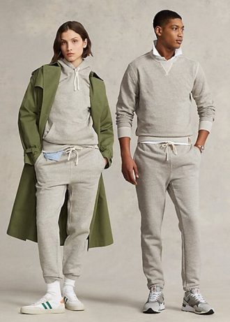 Graue Fleece-Jogginghose von Ralph Lauren für Damen