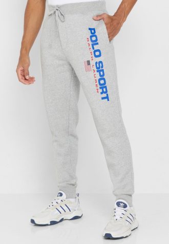 Graue Jogginghose mit Ralph Lauren-Logo für Herren
