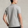 Graue Poloshirts aus Stretch-Mesh im Custom-Slim-Fit von Ralph Lauren für Herren Graue Poloshirts aus Stretch-Mesh im Custom-Slim-Fit von Ralph Lauren für Herren