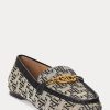 Graue Ralph Lauren Averi II Monogram Jacquard-Loafer für Damen