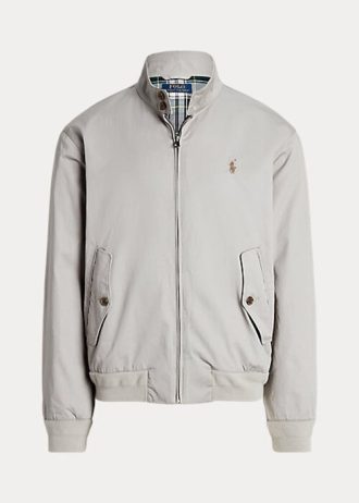 Graue Ralph Lauren Baumwoll-Twill-Jacken für Herren