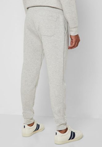 Graue Ralph Lauren Essential Jogginghose mit Bündchen für Herren