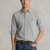 Graue Ralph Lauren Featherweight Mesh-Hemden für Herren Graue Ralph Lauren Featherweight Mesh-Hemden für Herren