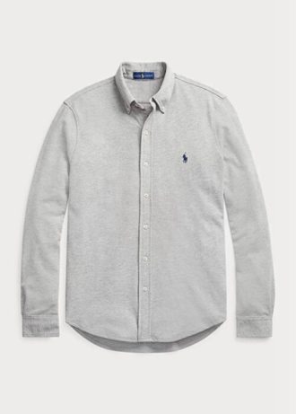 Graue Ralph Lauren Featherweight Mesh-Hemden für Herren