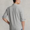 Graue Ralph Lauren Featherweight Mesh-Hemden für Herren Graue Ralph Lauren Featherweight Mesh-Hemden für Herren