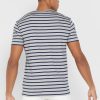 Graue Ralph Lauren T-Shirts mit Rundhalsausschnitt und Streifen für Herren