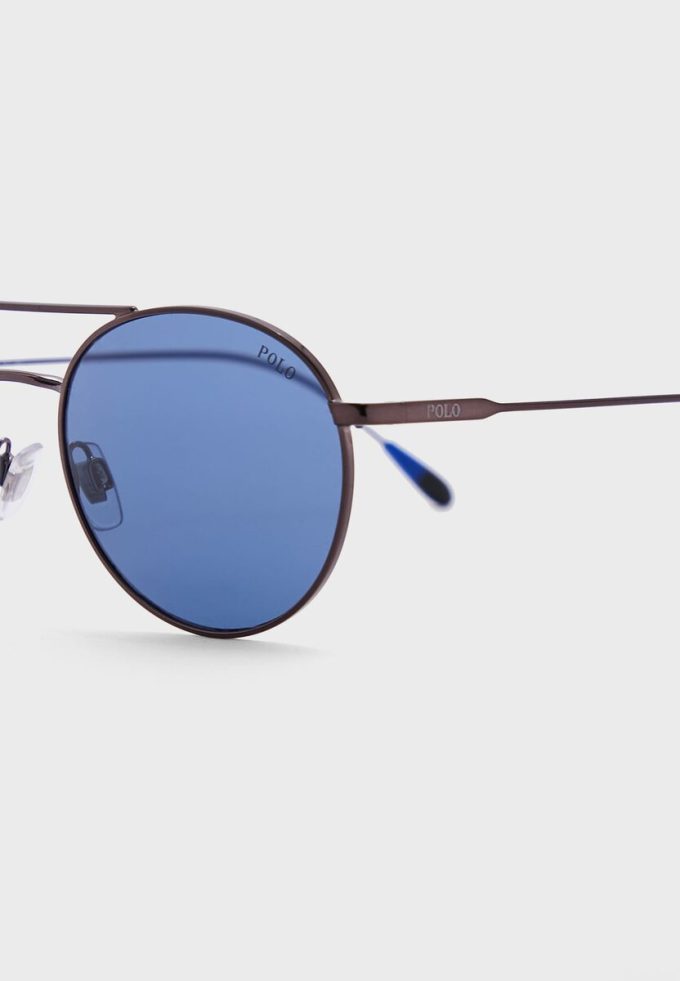 Graue runde Sonnenbrille 0Ph3136 für Herren von Ralph Lauren Graue runde Sonnenbrille 0Ph3136 für Herren von Ralph Lauren