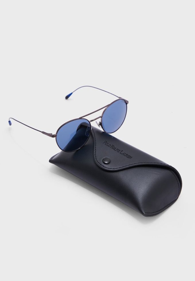 Graue runde Sonnenbrille 0Ph3136 für Herren von Ralph Lauren Graue runde Sonnenbrille 0Ph3136 für Herren von Ralph Lauren