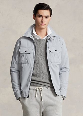 Graue wasserabweisende Jacken von Ralph Lauren für Herren
