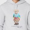 Grauer bedruckter Kapuzenpullover von Ralph Lauren für Herren Grauer bedruckter Kapuzenpullover von Ralph Lauren für Herren