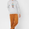 Grauer bedruckter Kapuzenpullover von Ralph Lauren für Herren Grauer bedruckter Kapuzenpullover von Ralph Lauren für Herren
