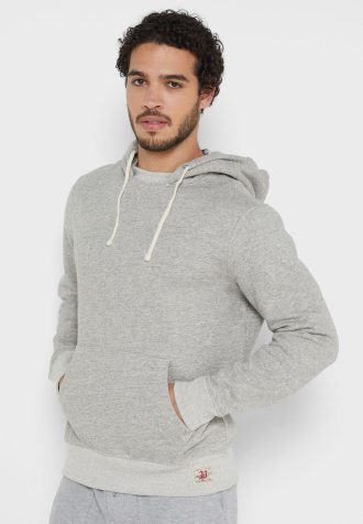 Grauer Ralph Lauren Essential Hoodie für Herren