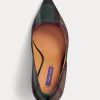Grün / Rot Damen Ralph Lauren Celia Plaid Woll Heels Grün / Rot Damen Ralph Lauren Celia Plaid Woll Heels