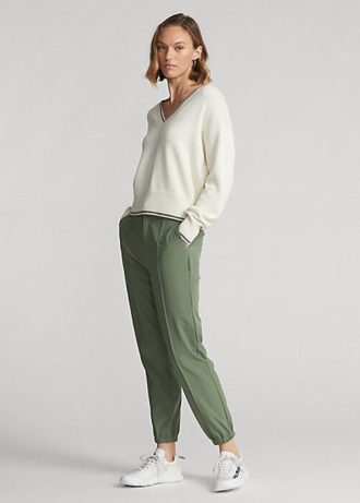 Grüne Jogginghose aus Vier-Wege-Stretch von Ralph Lauren für Damen Grüne Jogginghose aus Vier-Wege-Stretch von Ralph Lauren für Damen