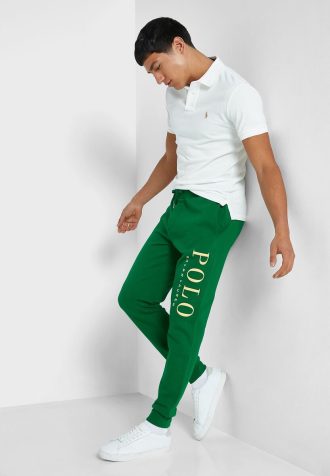 Grüne Jogginghose mit Ralph Lauren-Logo für Herren