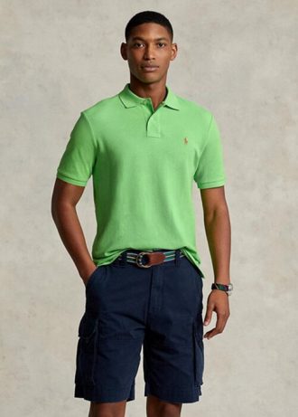 Grüne Poloshirts aus Mesh im Slim Fit von Ralph Lauren für Herren