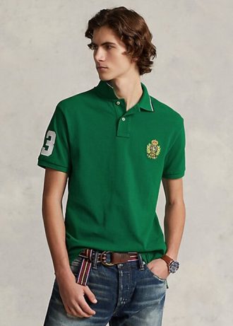Grüne Poloshirts aus Mesh mit klassischer Passform von Ralph Lauren für Herren