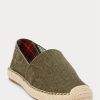 Grüne Herren Ralph Lauren Cevio Washed Canvas Freizeitschuhe Grüne Herren Ralph Lauren Cevio Washed Canvas Freizeitschuhe
