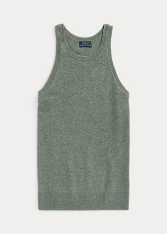 Grüne Ralph Lauren Kaschmir-Tanktops für Damen