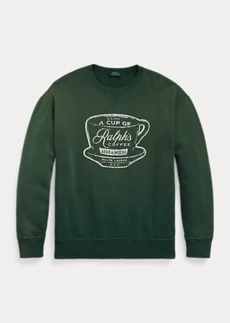 Grüne Ralph Lauren Ralph’s Coffee Crewneck Sweatshirts für Damen
