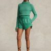 Grüne Ralph Lauren Ripstop-Shorts mit Kordelzug für Damen Grüne Ralph Lauren Ripstop-Shorts mit Kordelzug für Damen
