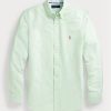 Grüne Ralph Lauren Slim Fit Oxford-Hemden für Herren Grüne Ralph Lauren Slim Fit Oxford-Hemden für Herren