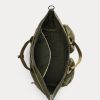 Grüne Ralph Lauren Utility Messenger Bags aus Nylon-Canvas für Herren Grüne Ralph Lauren Utility Messenger Bags aus Nylon-Canvas für Herren