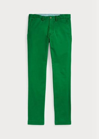 Grüne Stretch-Chinohose im Slim Fit von Ralph Lauren für Herren